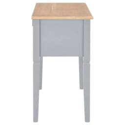 Berkfield Home Writing Desk Grey 109.5x45x77.5 cm Wood - thumbnail 5