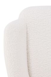 Living and Home Modern Sherpa Fleece Leisure Chair in White - thumbnail 9
