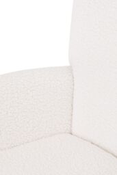 Living and Home Modern Sherpa Fleece Leisure Chair in White - thumbnail 7