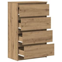 Berkfield Home Sideboard Artisan Oak 60x35x98.5 cm Engineered Wood in Brown - thumbnail 5