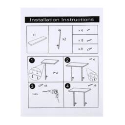 Havendro Wall Mounted Bathroom Towel Rack Wooden Shelf in Brown - thumbnail 7