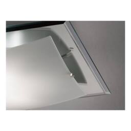 Netlighting Brooklyn Flush Ceiling 420mm Square 3 Light E27 Frosted Smoked Mirror in Grey - thumbnail 5