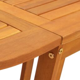Berkfield Home Folding Butterfly Garden Table 110x60x72 cm Solid Wood Acacia Oval in Brown - Size: 110 x 60 x 72 cm - thumbnail 9