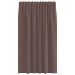 Berkfield Home Voile Curtains with Rod Pockets 2 pcs Brown - thumbnail 4