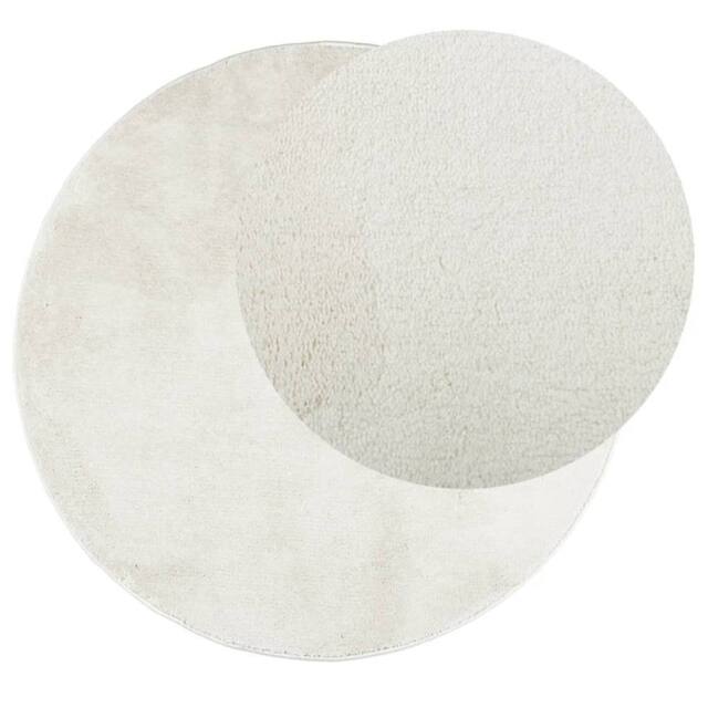 Berkfield Home Rug OVIEDO Short Pile Cream √ò 120 cm - Size: Medium - image 1