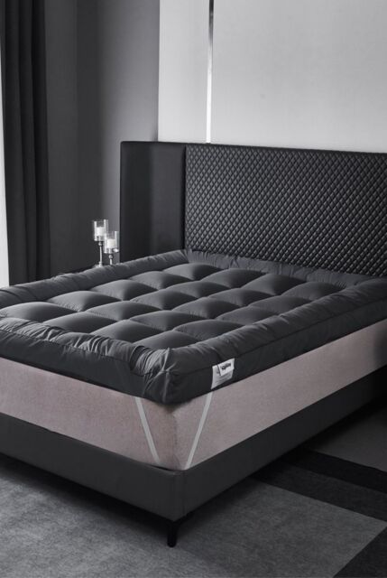 Ezysleep Grey 4 Inch Thick Super Soft Mattress Topper - Size: Double - image 1