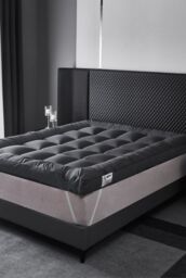 Ezysleep Grey 4 Inch Thick Super Soft Mattress Topper - Size: Double - thumbnail 1
