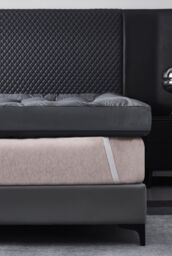 Ezysleep Grey 4 Inch Thick Super Soft Mattress Topper - Size: Double - thumbnail 3