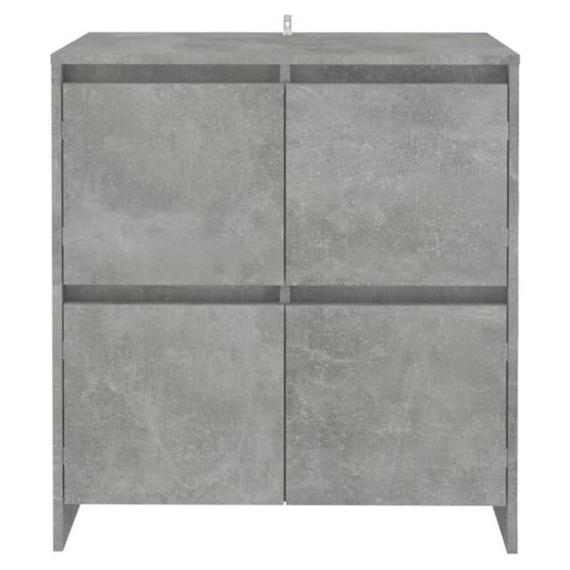 Berkfield Home Sideboards 2 pcs Concrete Grey 70x41x75 cm Engineered Wood - Size: 70 x 41 x 75 cm - image 1