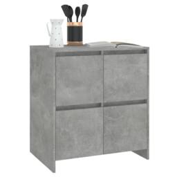 Berkfield Home Sideboards 2 pcs Concrete Grey 70x41x75 cm Engineered Wood - Size: 70 x 41 x 75 cm - thumbnail 7