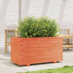 Berkfield Home Garden Planter Wax Brown 90x40x49.5 cm Solid Wood Pine - thumbnail 3