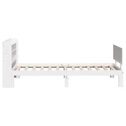 Berkfield Home Bed Frame with Headboard without Mattress White 100x200 cm - thumbnail 5