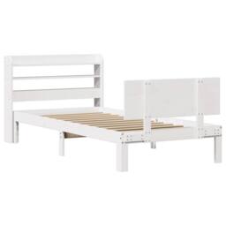 Berkfield Home Bed Frame with Headboard without Mattress White 100x200 cm - thumbnail 3