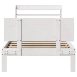 Berkfield Home Bed Frame with Headboard without Mattress White 100x200 cm - thumbnail 4