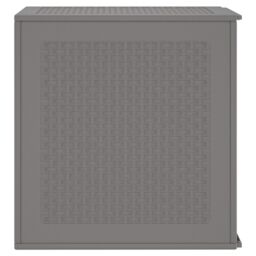 Berkfield Home Garden Storage Box Light Grey 55x53x57 cm PP - Size: 55 x 53 x 57 cm - thumbnail 7