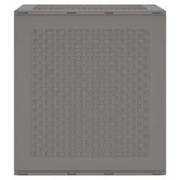 Berkfield Home Garden Storage Box Light Grey 55x53x57 cm PP - Size: 55 x 53 x 57 cm - thumbnail 6