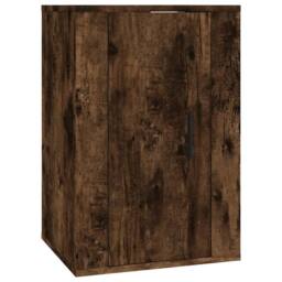 Berkfield Home 3 Piece TV Cabinet Set Smoked Oak Engineered Wood in Brown - thumbnail 5
