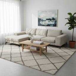 Abakus Direct Venice Chenille Corner Left Sofa with Extra-wide Padded Arms in White - thumbnail 2