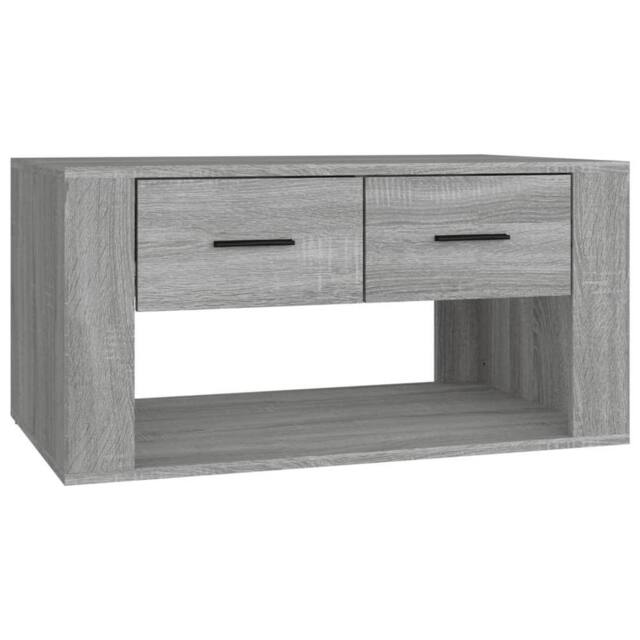 Berkfield Home Coffee Table Grey Sonoma 80x50x40 cm Engineered Wood - Size: 80 x 50 x 40 cm - image 1