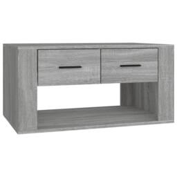 Berkfield Home Coffee Table Grey Sonoma 80x50x40 cm Engineered Wood - Size: 80 x 50 x 40 cm - thumbnail 1