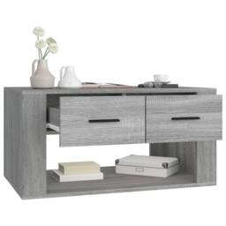 Berkfield Home Coffee Table Grey Sonoma 80x50x40 cm Engineered Wood - Size: 80 x 50 x 40 cm - thumbnail 5