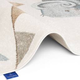 THE RUGS Villeroy & Boch Elephant Rainbow Party Boho Rug & Runner Kids Rug in Cream - Size: 160 cm x 230 cm - thumbnail 3