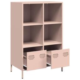 Berkfield Home Highboard¬†Pink 68x39x103.5 cm Steel in Pink - thumbnail 4