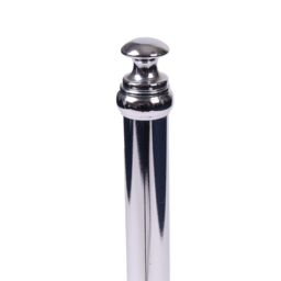 Showerdrape Opera White/Chrome Freestanding Spare Toilet Roll Holder in Silver - thumbnail 5