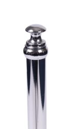 Showerdrape Opera White/Chrome Freestanding Spare Toilet Roll Holder in Silver - thumbnail 3