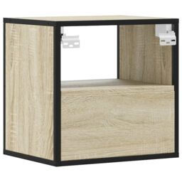 Berkfield Home Wall-mounted Bedside Cabinets 2 pcs Sonoma Oak 40x31x39.5 cm in Brown - thumbnail 8