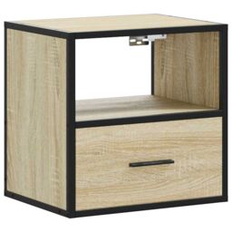 Berkfield Home Wall-mounted Bedside Cabinets 2 pcs Sonoma Oak 40x31x39.5 cm in Brown - thumbnail 6