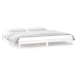 Berkfield Home LED Bed Frame White 180x200 cm Super King Size Solid Wood - thumbnail 4