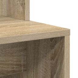 Berkfield Home Sonoma Oak Computer Desk Sonoma oak Engineered wood Medium in Brown - thumbnail 7