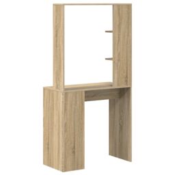 Berkfield Home Sonoma Oak Computer Desk Sonoma oak Engineered wood Medium in Brown - thumbnail 6