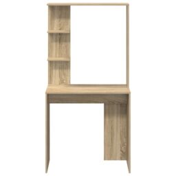 Berkfield Home Sonoma Oak Computer Desk Sonoma oak Engineered wood Medium in Brown - thumbnail 4