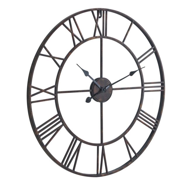 Love Lace Bronze Skeleton Wall Clock - image 1
