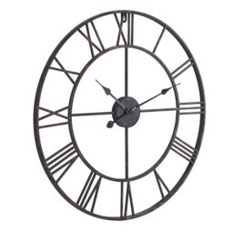 Love Lace Bronze Skeleton Wall Clock - thumbnail 1