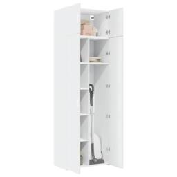 Berkfield Home Storage Cabinet White 70x42.5x225 cm Engineered Wood - thumbnail 1