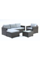Mint Outdoor Marbella 5 Seater Corner Garden Lounge Set in Grey - thumbnail 2