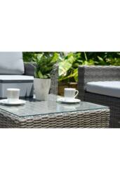Mint Outdoor Marbella 5 Seater Corner Garden Lounge Set in Grey - thumbnail 4