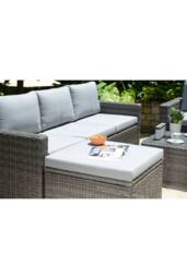Mint Outdoor Marbella 5 Seater Corner Garden Lounge Set in Grey - thumbnail 3