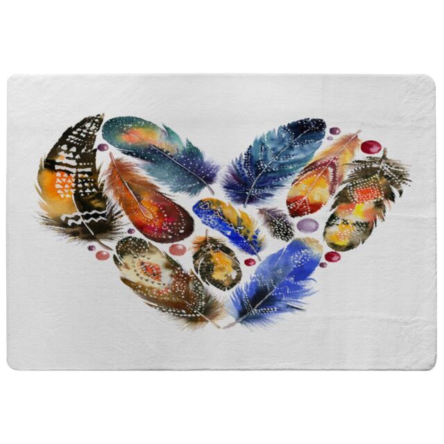 Benjamin Tate Design Boho Tribal Heart Rug in Natural - Size: Large - image 1