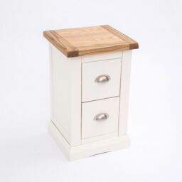 Cabinet Bits Cosenza 2 Drawer Petite Bedside Table in Off-White - thumbnail 3
