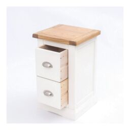 Cabinet Bits Cosenza 2 Drawer Petite Bedside Table in Off-White - thumbnail 6
