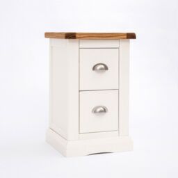 Cabinet Bits Cosenza 2 Drawer Petite Bedside Table in Off-White - thumbnail 2