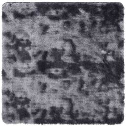 Berkfield Home Shaggy Rug High Pile NAVARRA Dark Grey 120x120 cm Polyester - Size: Medium - thumbnail 2