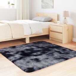 Berkfield Home Shaggy Rug High Pile NAVARRA Dark Grey 120x120 cm Polyester - Size: Medium - thumbnail 3