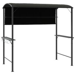 Berkfield Home Gazebo with Roof 220x110x200 cm Anthracite in Black - Size: 220 x 110 x 200 cm - thumbnail 3