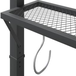 Berkfield Home Gazebo with Roof 220x110x200 cm Anthracite in Black - Size: 220 x 110 x 200 cm - thumbnail 6