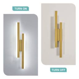Pheashine Elegant Acrylic Wall Light 6500K White Light 16W in Gold - thumbnail 4